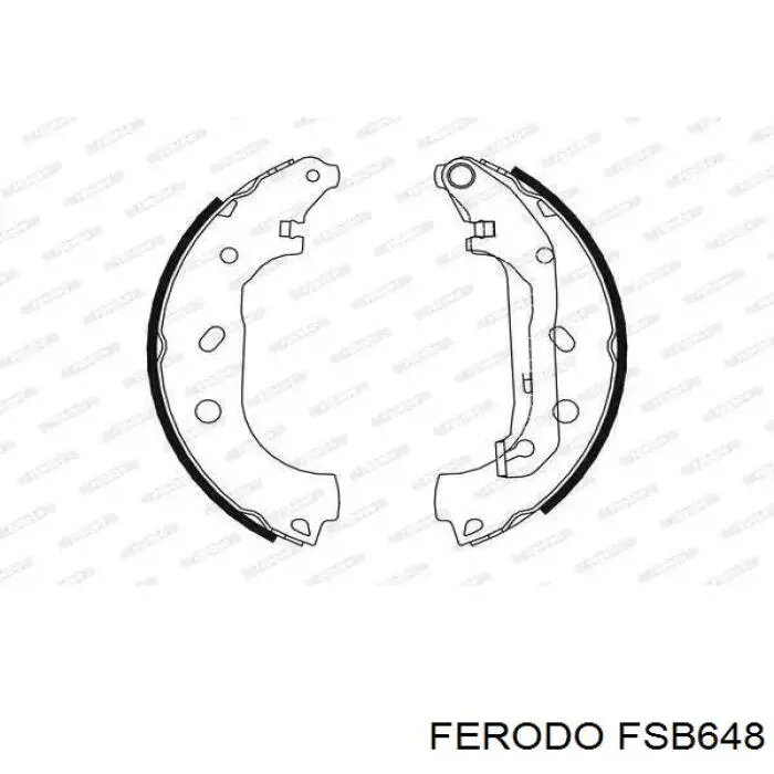 Задние барабанные колодки FSB648 Ferodo