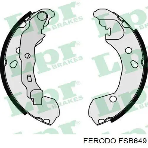 FSB649 Ferodo Барабанные тормозные колодки