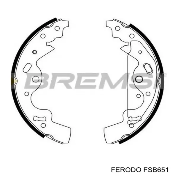 Барабанные колодки Ferodo FSB651
