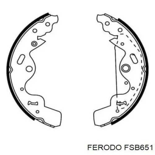 Тормоза рабочие задние ножные и тормозные барабаны Ferodo FSB651 цена, от 37.07 USD