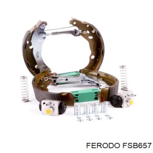 Тормоза рабочие задние ножные и тормозные барабаны Ferodo FSB657 цена, от 24.89 USD