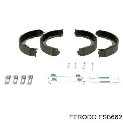 Тормозные колодки стояночного тормоза Ferodo FSB662 цена, от 31.16 USD