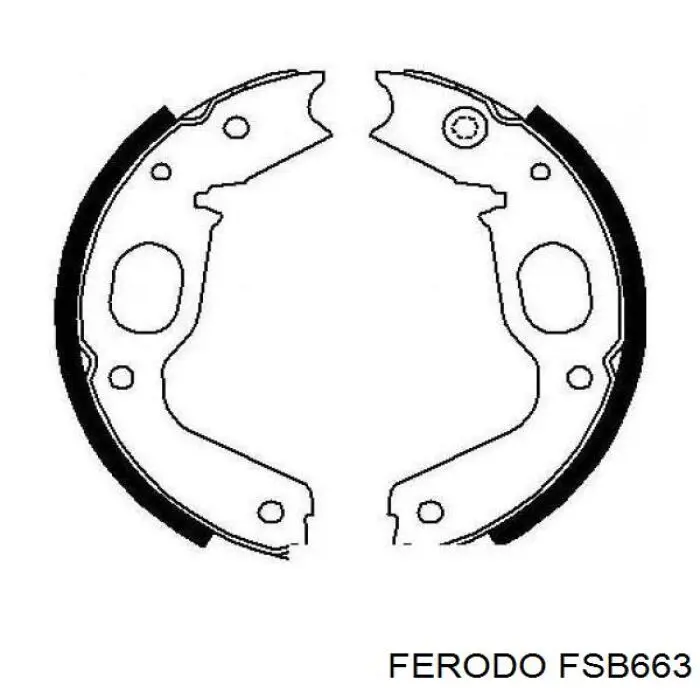 Колодки стояночного тормоза Ferodo FSB663