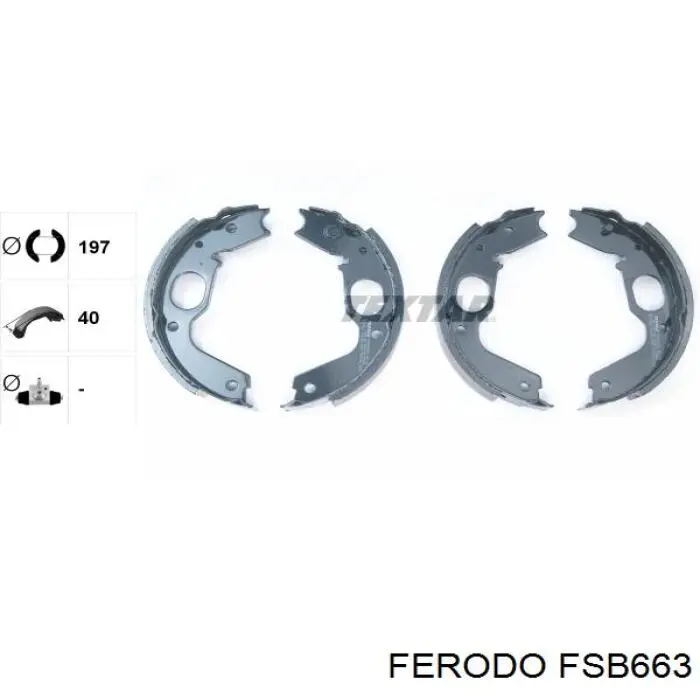 Тормозные колодки стояночного тормоза Ferodo FSB663 цена, от 33.53 USD