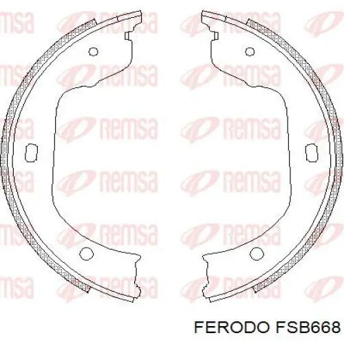 Колодки ручника FSB668 Ferodo