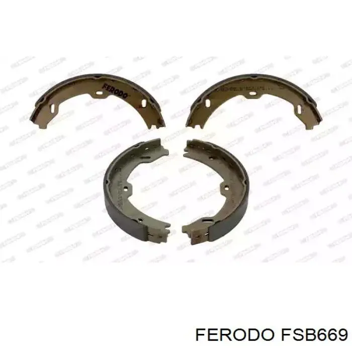 FSB669 Ferodo колодки ручника (стояночного тормоза)