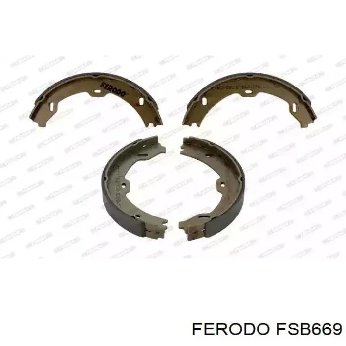 FSB669 Ferodo Тормозные колодки ручника