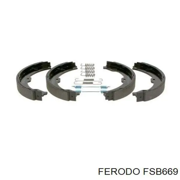 Тормозные колодки стояночного тормоза Ferodo FSB669 цена, от 28.64 USD