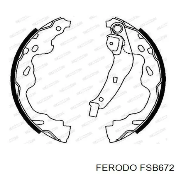Тормоза рабочие задние ножные и тормозные барабаны Ferodo FSB672 цена, от 26.21 USD