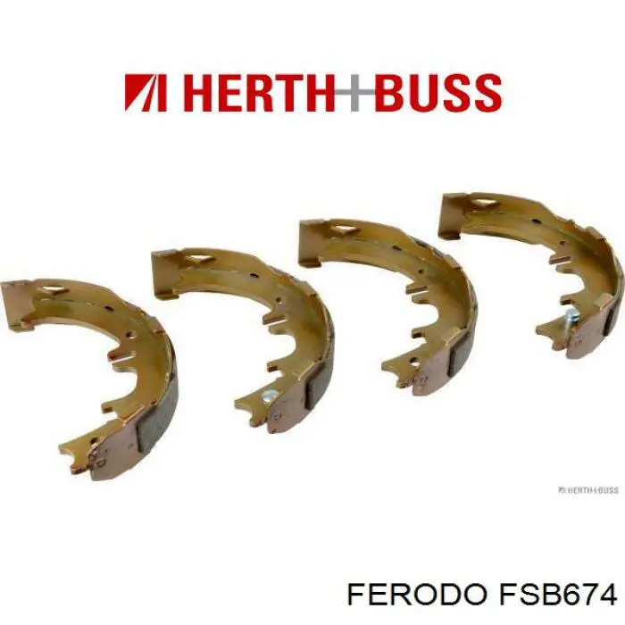 Купить FSB674 Ferodo Колодки ручника/стояночного тормоза