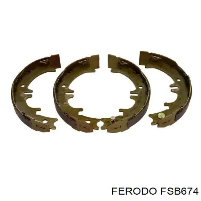 Тормозные колодки стояночного тормоза Ferodo FSB674 цена, от 14.99 USD