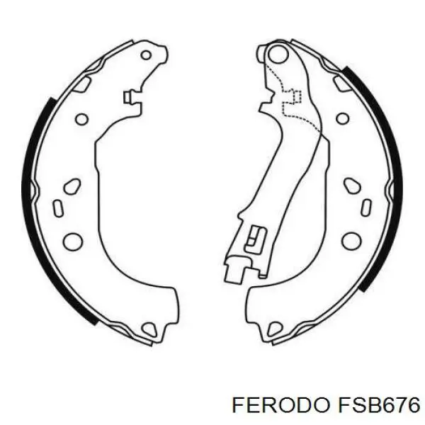 Тормоза рабочие задние ножные и тормозные барабаны Ferodo FSB676 цена, от 36.29 USD