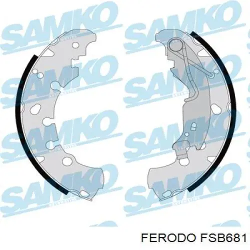 Барабанные колодки Ferodo FSB681