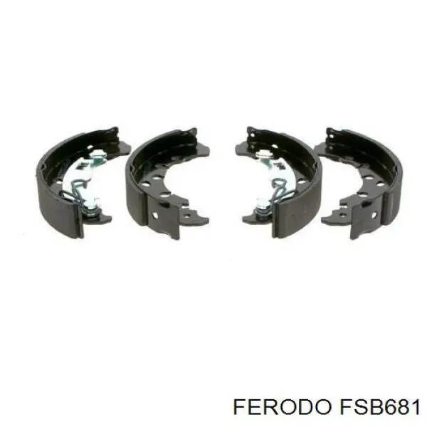 FSB681 Ferodo Барабанные тормозные колодки