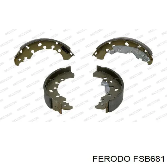 Тормоза рабочие задние ножные и тормозные барабаны Ferodo FSB681 цена, от 28.75 USD