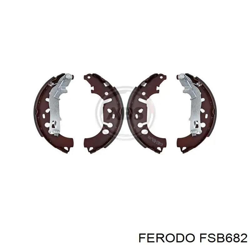Тормоза рабочие задние ножные и тормозные барабаны Ferodo FSB682 цена, от 30.00 USD