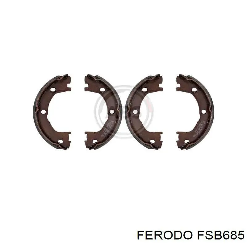 Тормоза рабочие задние ножные и тормозные барабаны Ferodo FSB685 цена, от 1173.43 UAH