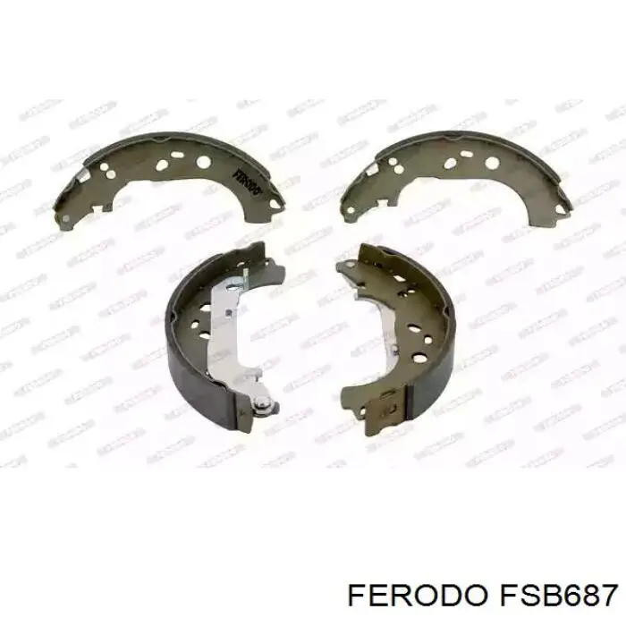 FSB687 Ferodo колодки тормозные задние барабанные