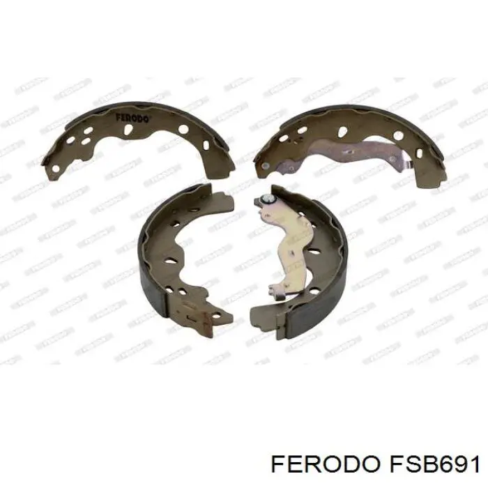 Тормоза рабочие задние ножные и тормозные барабаны Ferodo FSB691 цена, от 26.30 USD
