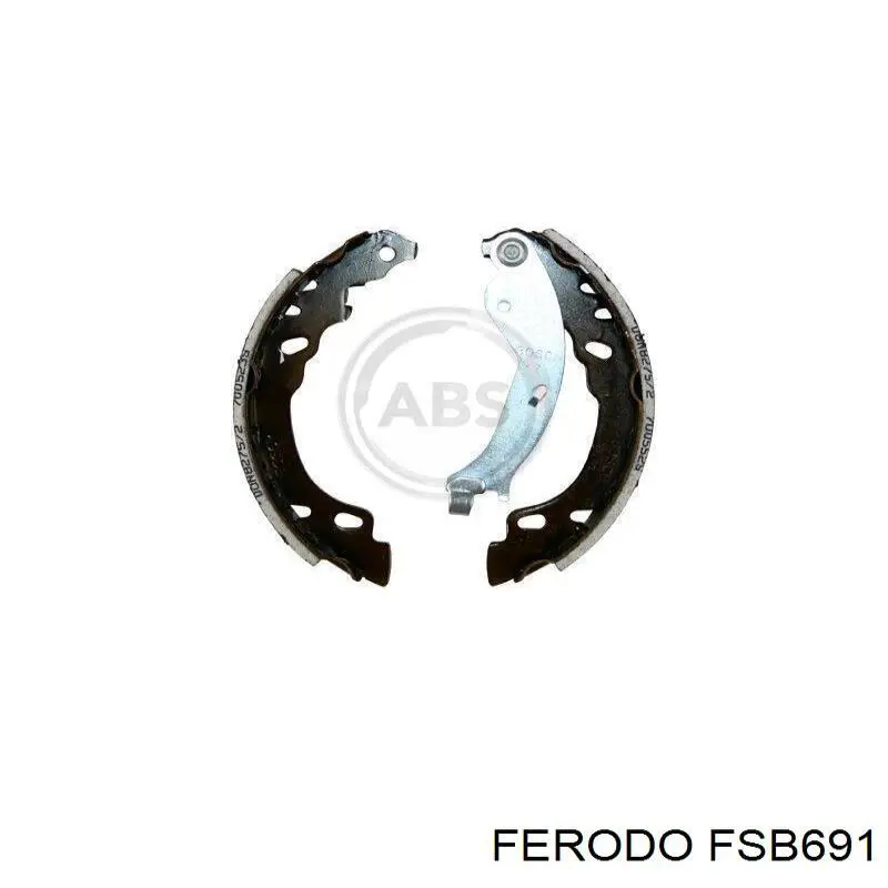 Задние барабанные колодки FSB691 Ferodo