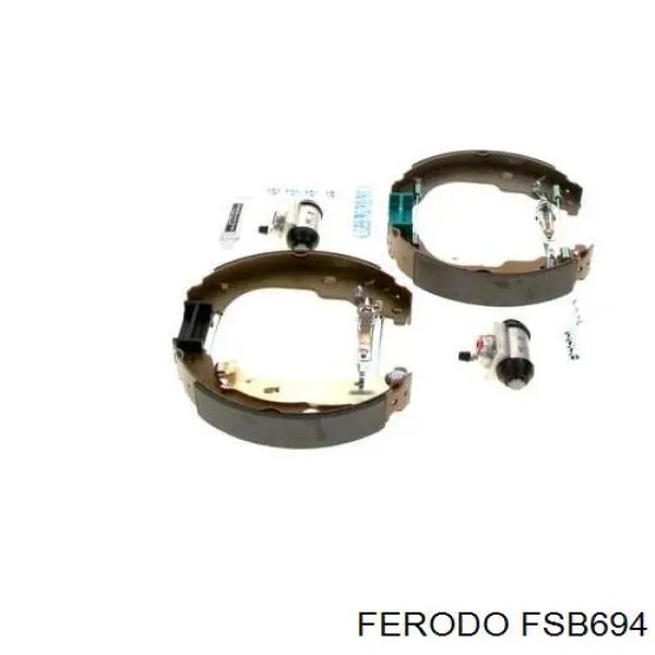 FSB694 Ferodo Барабанные тормозные колодки