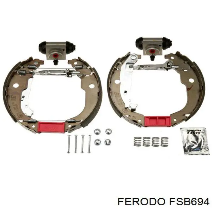 Задние барабанные колодки FSB694 Ferodo