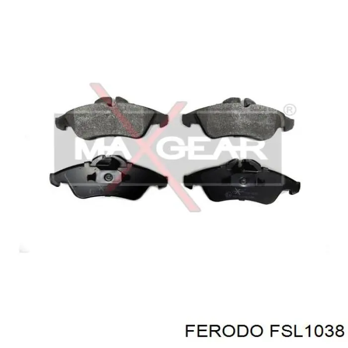 FSL1038 Ferodo колодки тормозные передние дисковые