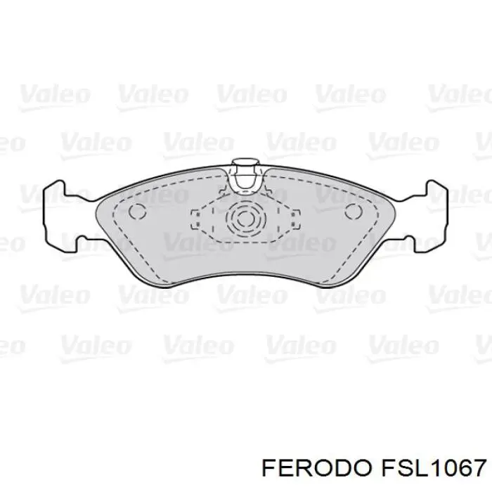 Передние тормозные колодки FSL1067 Ferodo