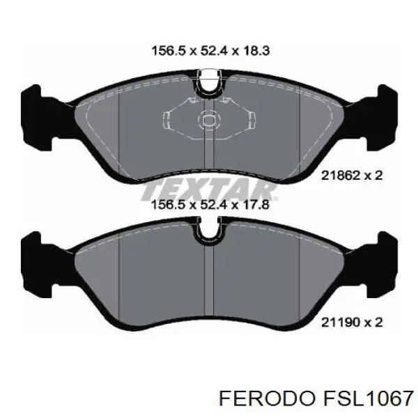 FSL1067 Ferodo Колодки передние
