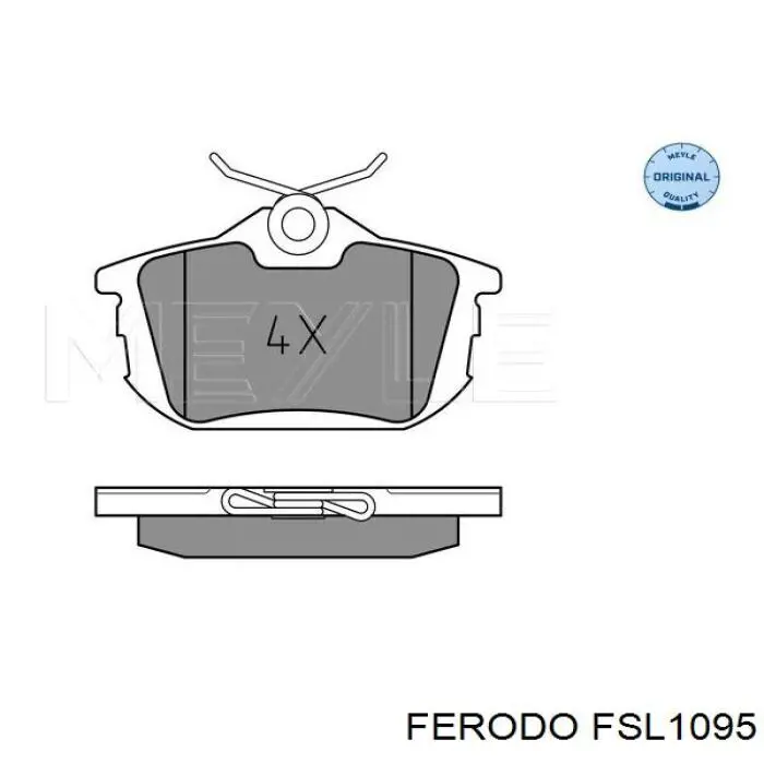 FSL1095 Ferodo Колодки тормозные дисковые комплект