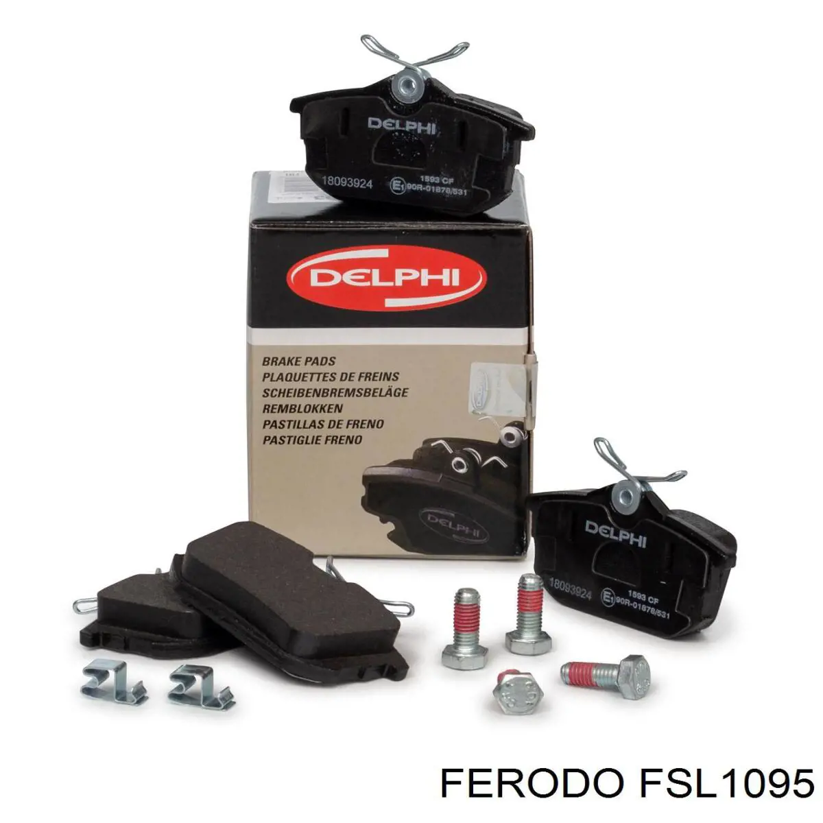 Купить FSL1095 Ferodo Колодки тормозные задние, дисковые