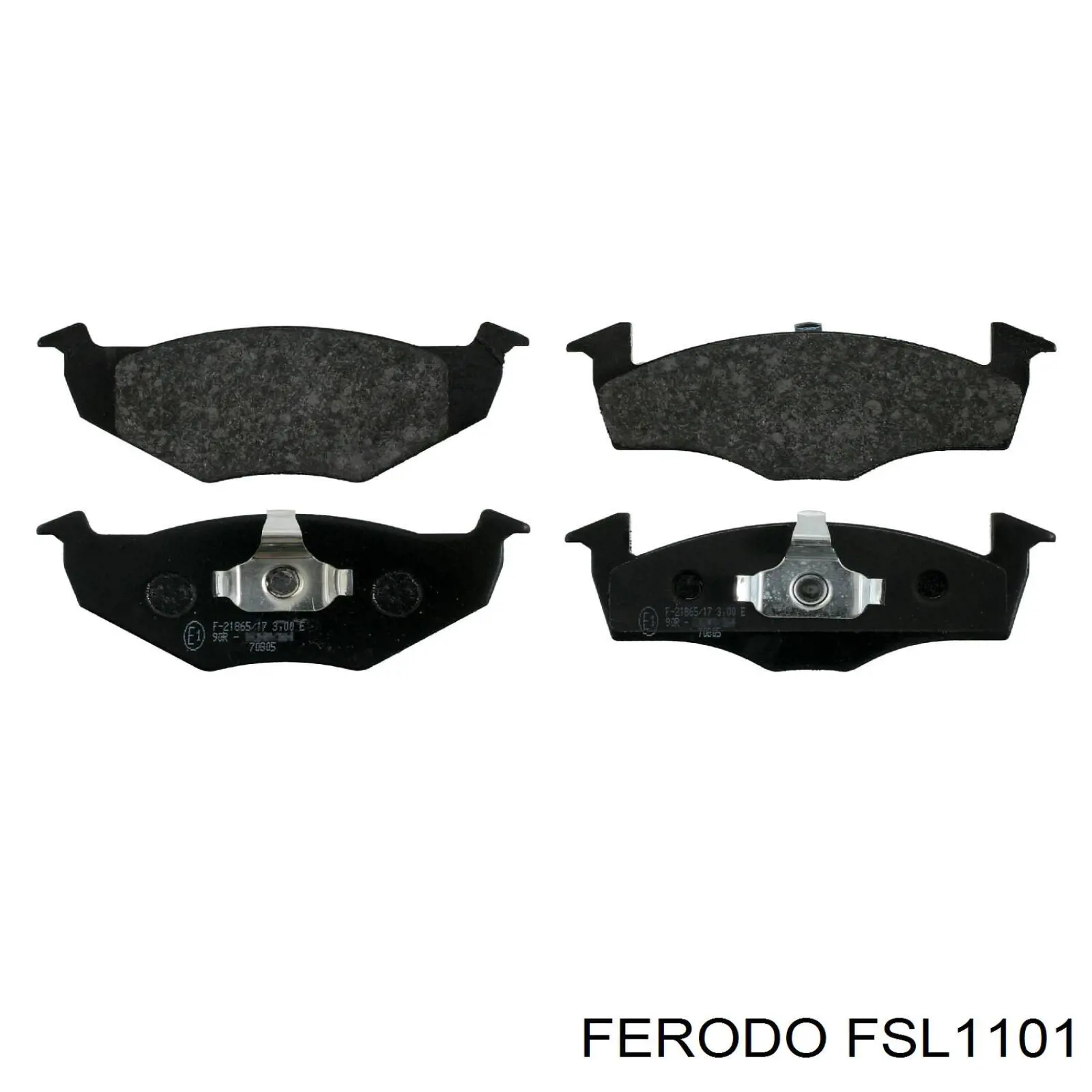FSL1101 Ferodo колодки тормозные передние дисковые