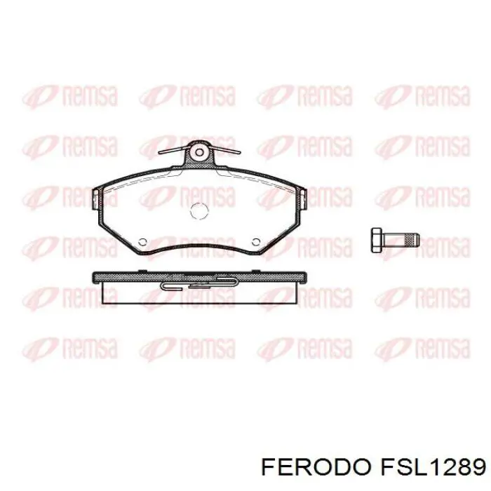 FSL1289 Ferodo колодки тормозные передние дисковые
