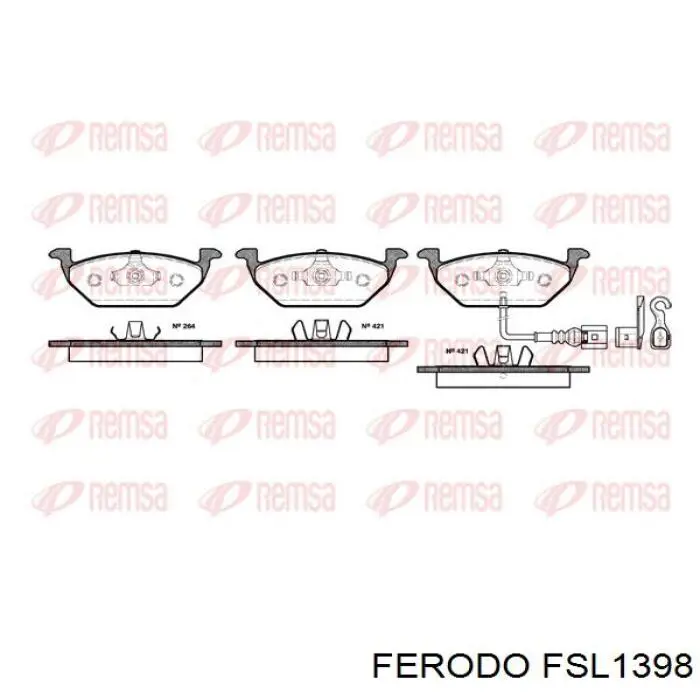 FSL1398 Ferodo Колодки передние