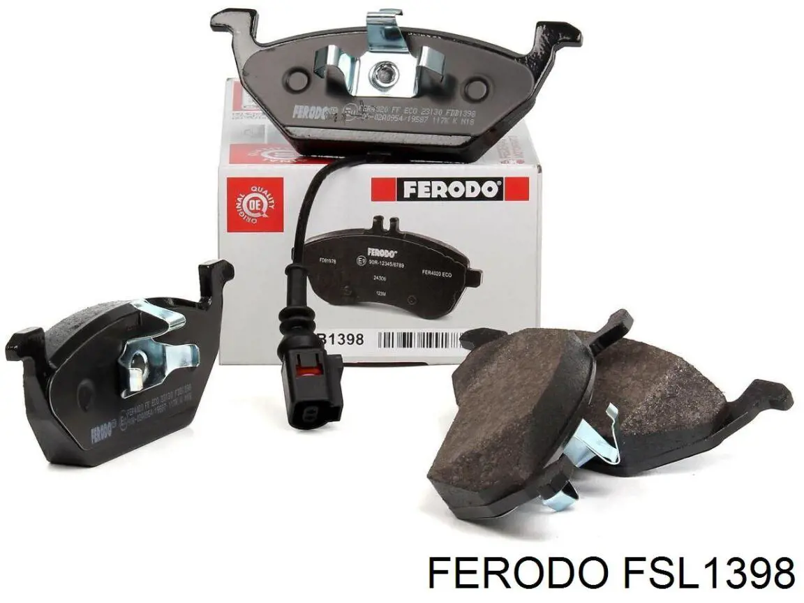 FSL1398 Ferodo колодки тормозные передние дисковые