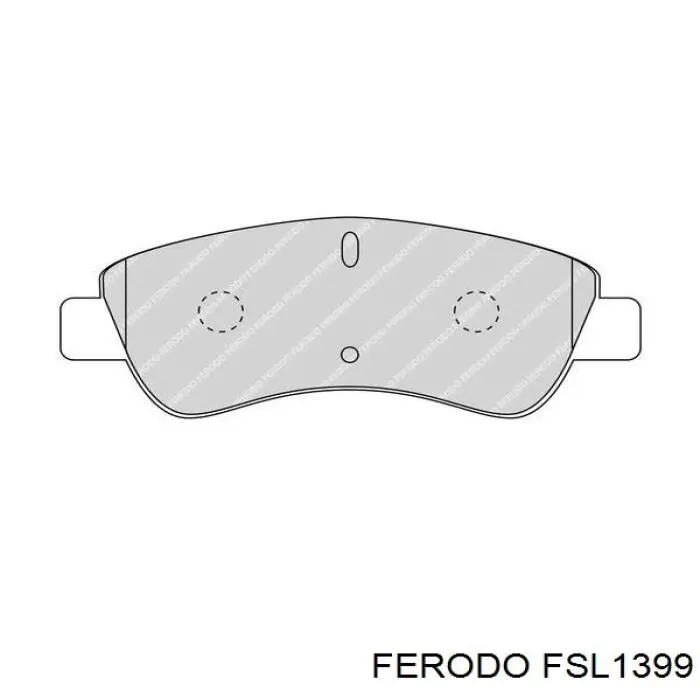 FSL1399 Ferodo колодки тормозные передние дисковые