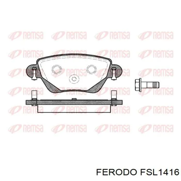 Колодки дисковые  Ferodo FSL1416 цена, от 15.95 USD