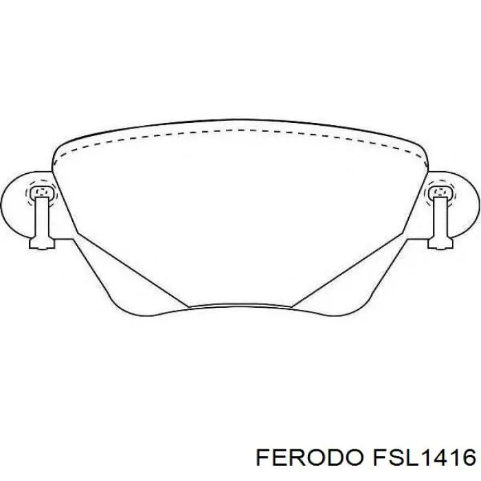 Задние тормозные колодки FSL1416 Ferodo
