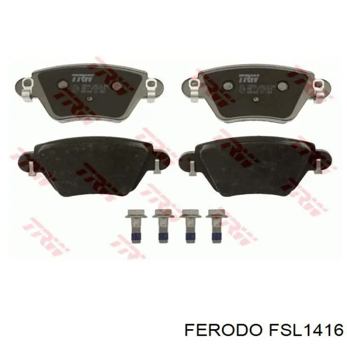 FSL1416 Ferodo Колодки тормозные дисковые комплект