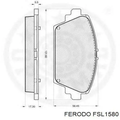 Купить FSL1580 Ferodo Колодки тормозные