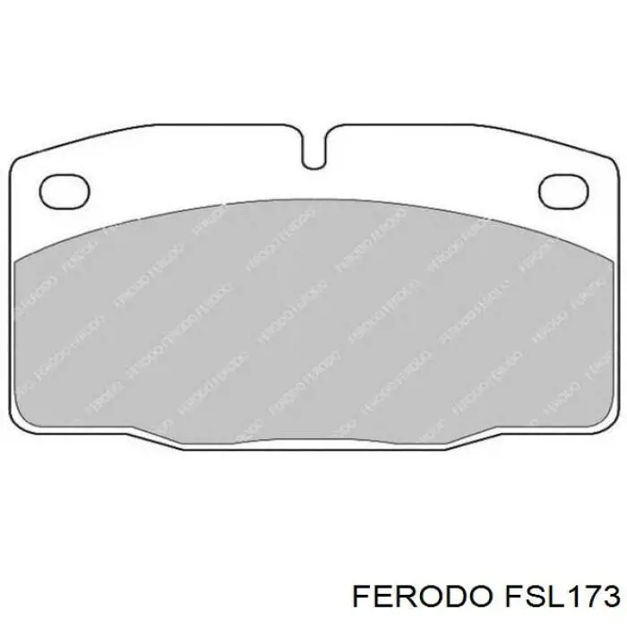 FSL173 Ferodo колодки тормозные передние дисковые