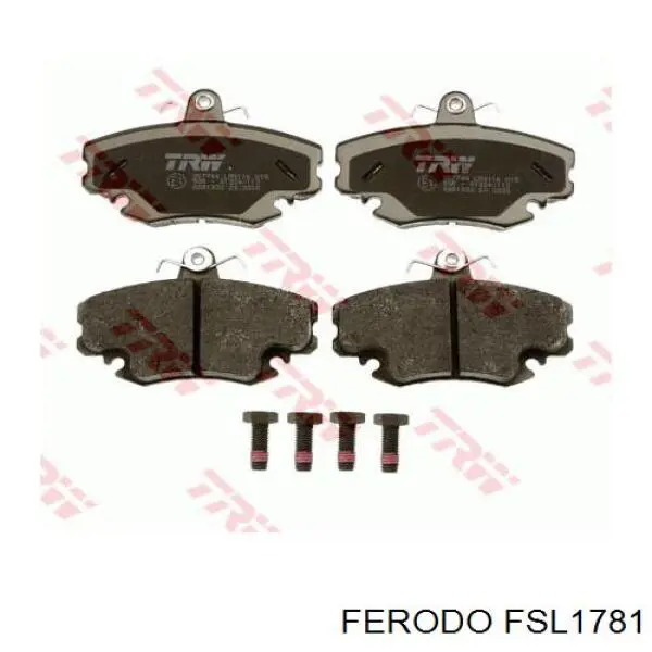 FSL1781 Ferodo колодки тормозные передние дисковые