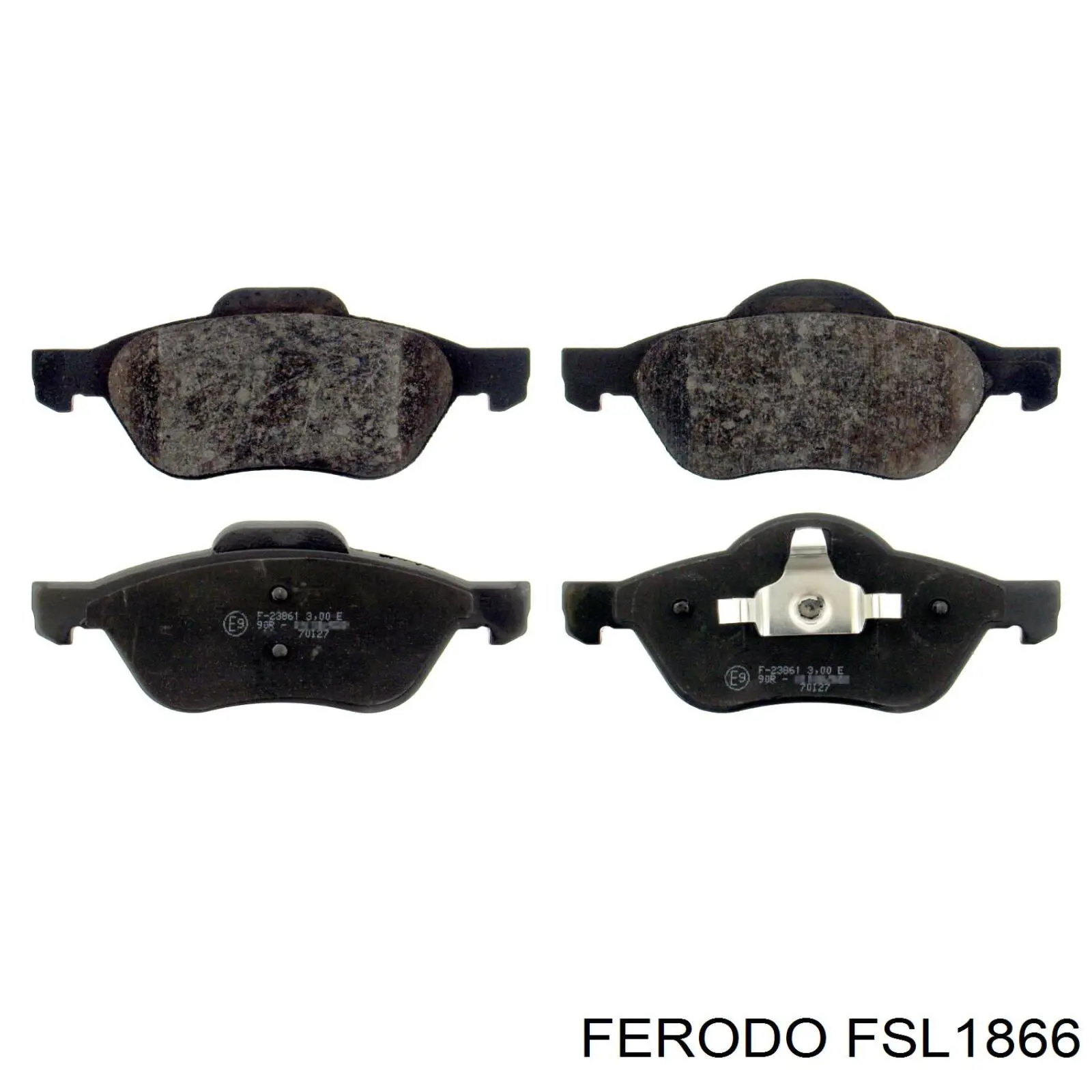 FSL1866 Ferodo колодки тормозные передние дисковые