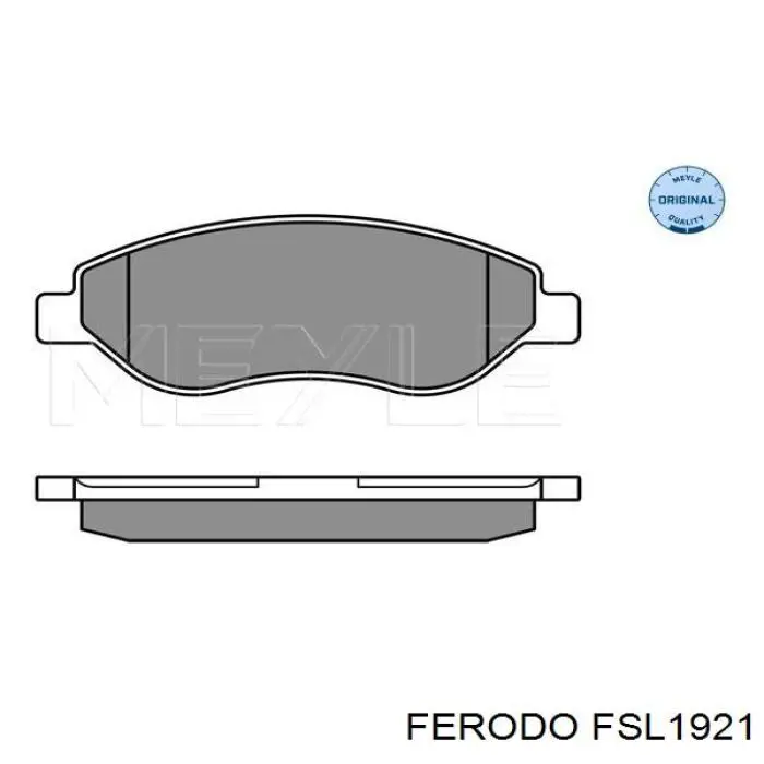 Передние тормозные колодки FSL1921 Ferodo