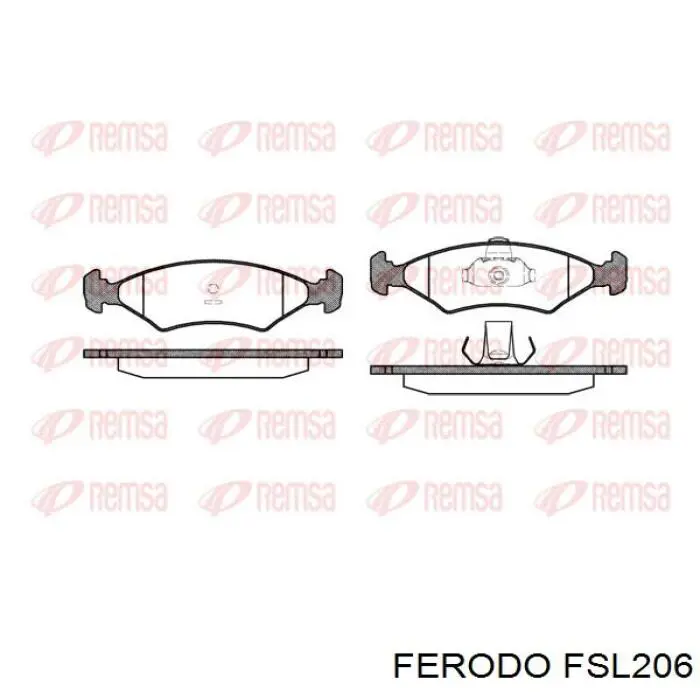 FSL206 Ferodo Колодки передние