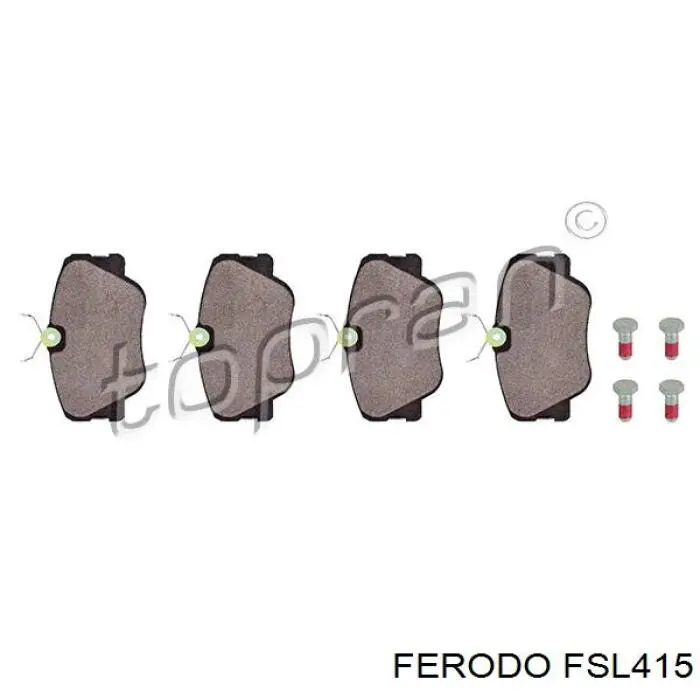 Купить FSL415 Ferodo Колодки тормозные