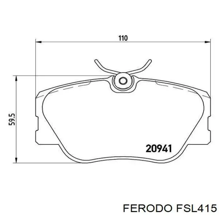 FSL415 Ferodo Колодки передние