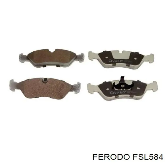 FSL584 Ferodo колодки тормозные передние дисковые