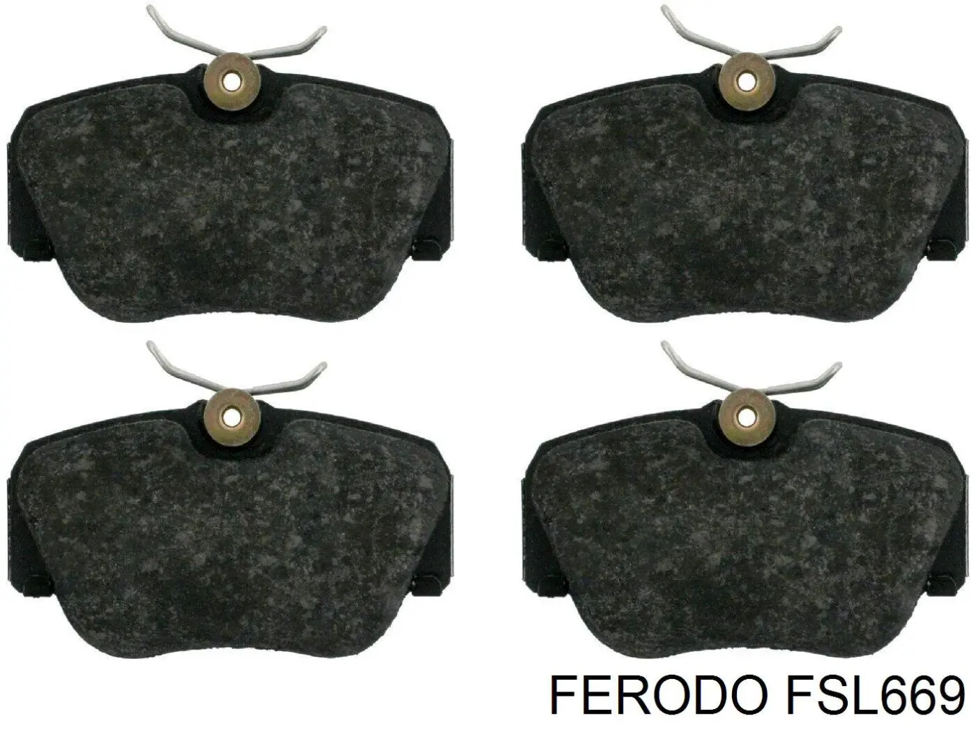 FSL669 Ferodo колодки тормозные передние дисковые