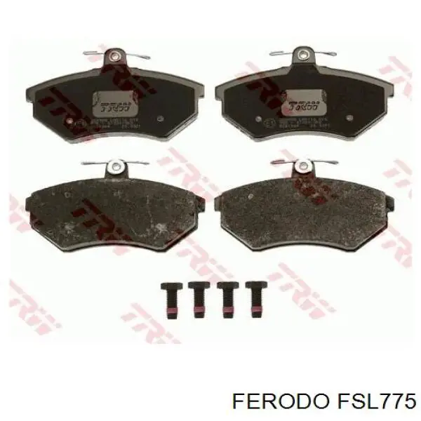 FSL775 Ferodo колодки тормозные передние дисковые